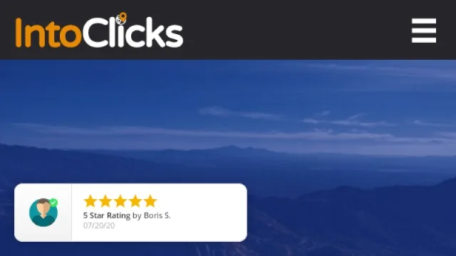 IntoClicks website screenshot