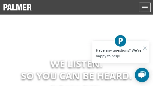 Palmer Ad Agency website screenshot