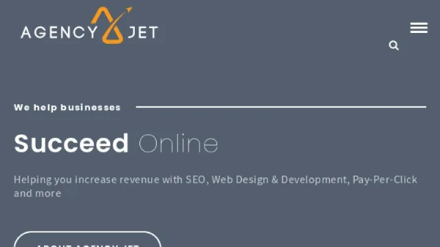 Agency Jet website screenshot