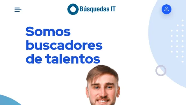 Búsquedas IT website screenshot