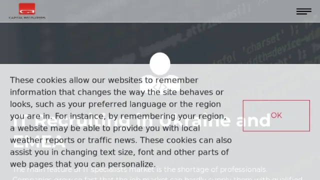 Capital Recruiters website screenshot