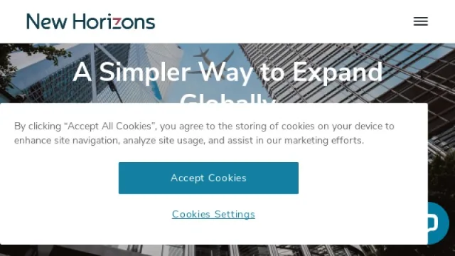 New Horizons Global Partners website screenshot