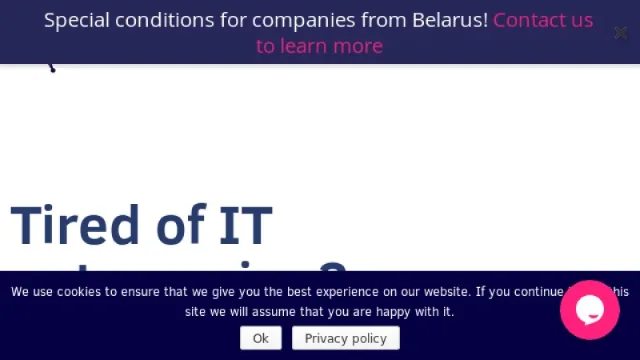 Alcor website screenshot
