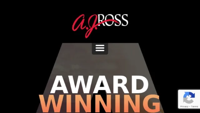 AJ Ross Creative Media website screenshot