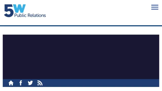5W Public Relations website screenshot