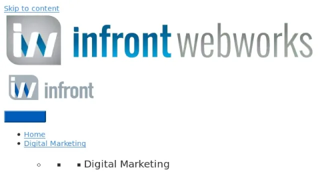 Infront Webworks website screenshot