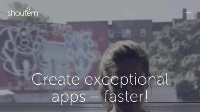Shoutem website screenshot