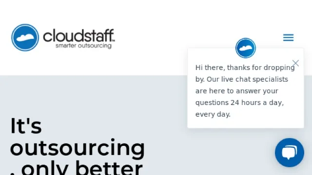 Cloudstaff website screenshot