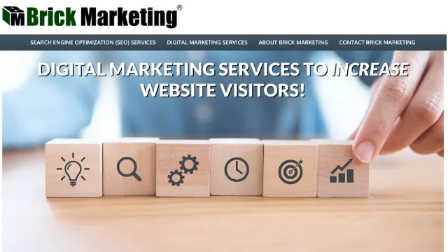 Brick Marketing website screenshot