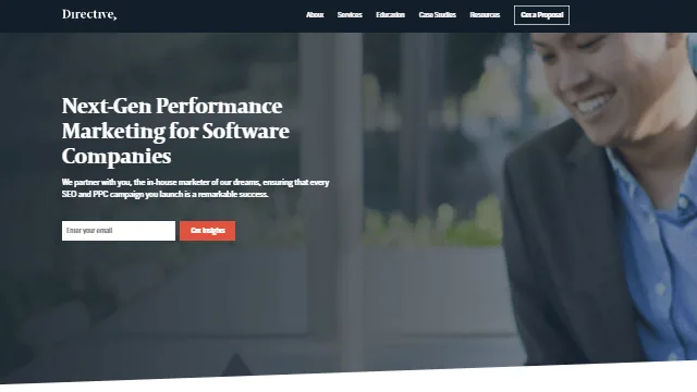 Directive Consulting website screenshot