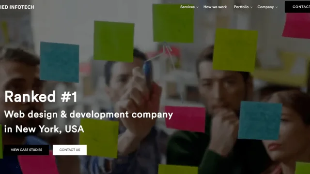 Unified Infotech website screenshot